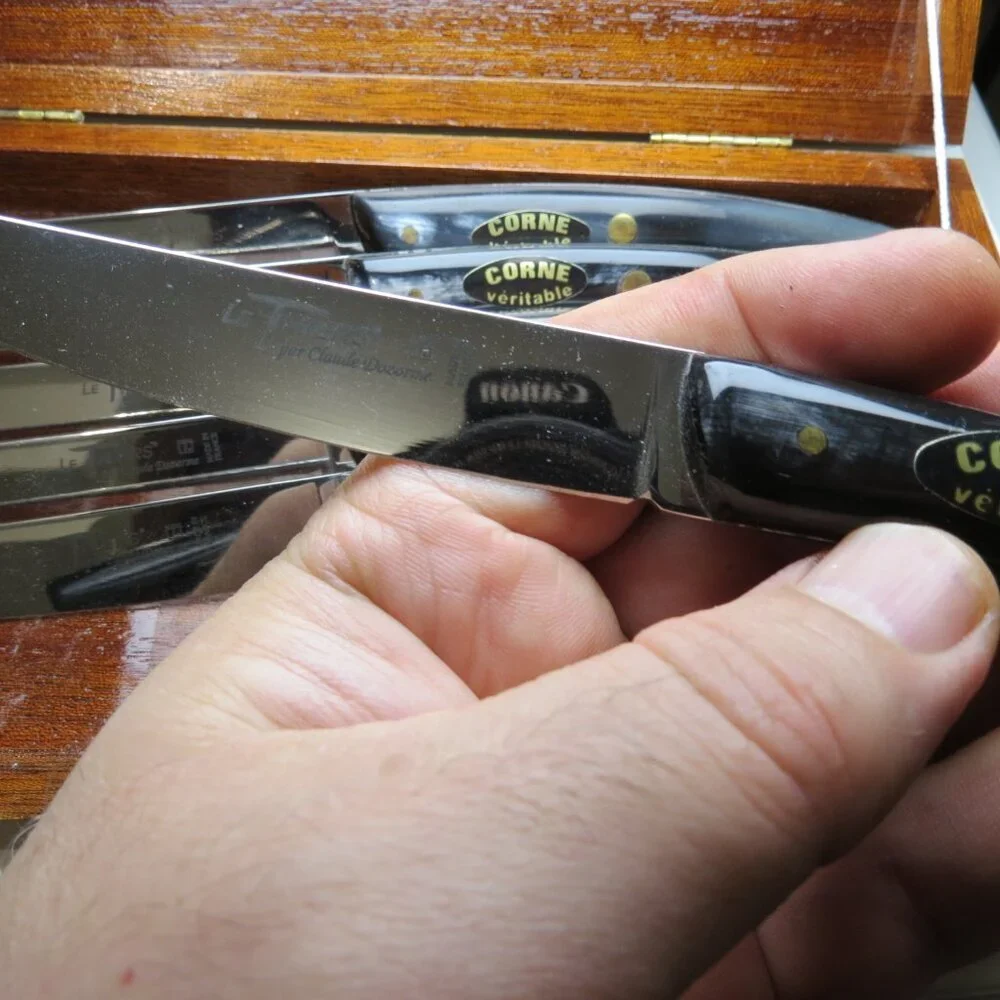 Rare pieces Laguiole steak knife by Claude Dozorme